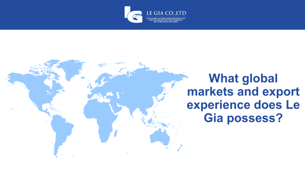 What global markets and export experience does Le Gia possess?