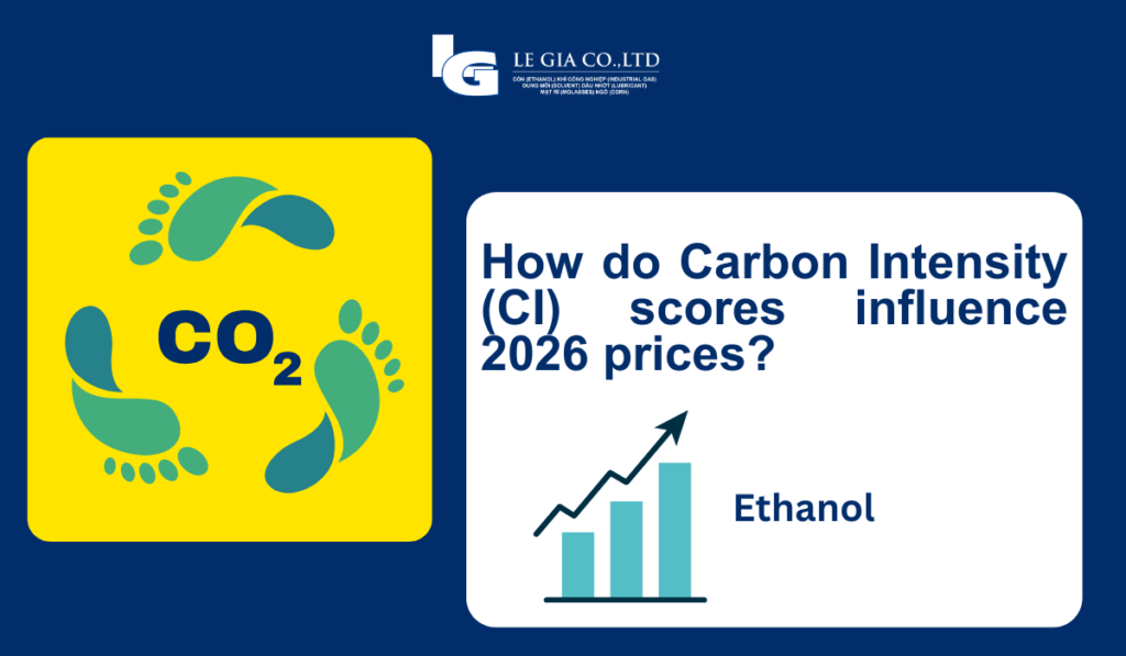 How do Carbon Intensity (CI) scores influence 2026 prices