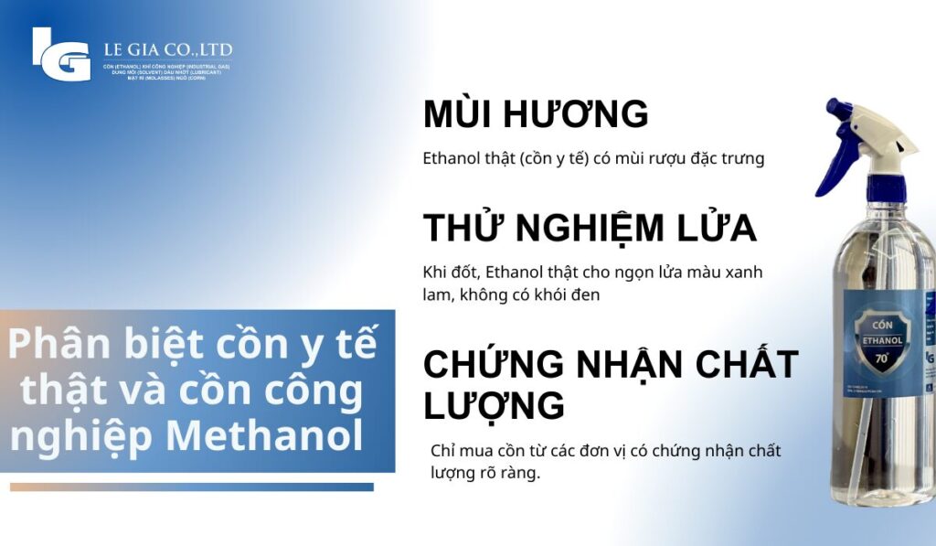 PHAN BIET CON ETHANOL VOI METANOL