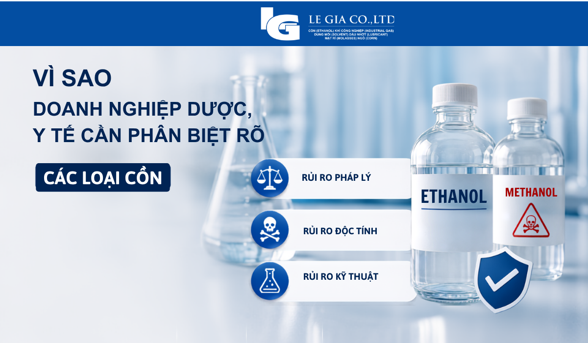 doanh nghiệp dược y tế cần phân biệt rõ các loại cồn