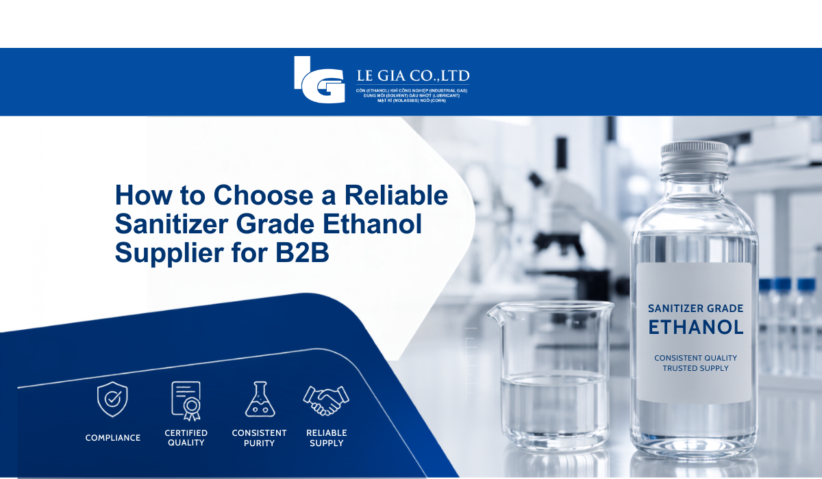How to Choose a Reliable Sanitizer Grade Ethanol Supplier for B2B