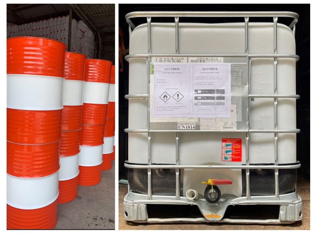packing of ethanol