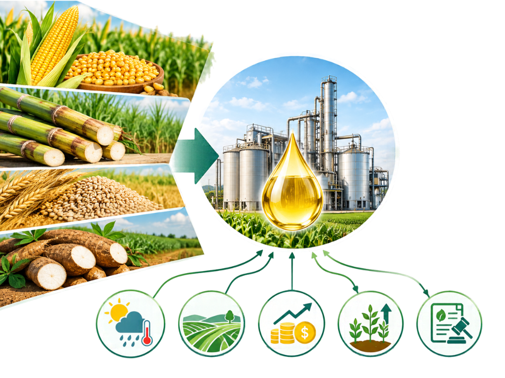 Nguồn nguyên liệu ảnh hưởng đến nguồn cung ethanol như thế nào
